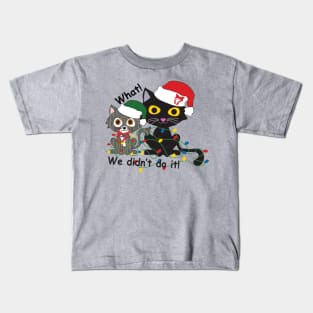 Troubling pair at Christmas Kids T-Shirt